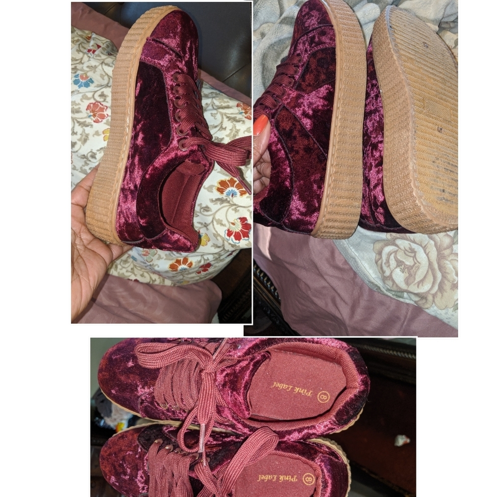 Gently used platform sneakers